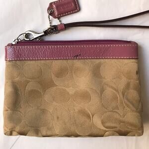 Coach change purse wristlet